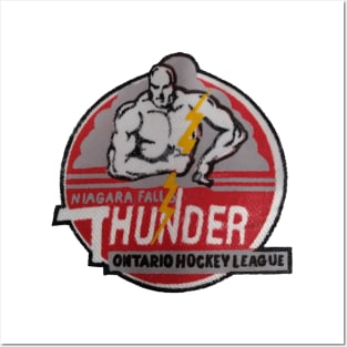 Niagara Falls Thunder OHL Hockey Team Jersey Alternate Logo Posters and Art